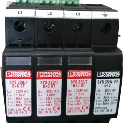 Phoenix   Surge Protection Device (SPD), Type 1 +2 Combined Lightning Current and Surge Arrester,
