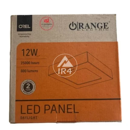 orange 12w panel light