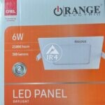 Orange 6W Sunk LED Panel Light Surface Mount