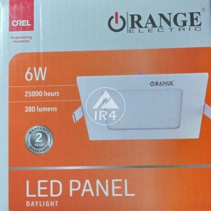 Orange 6W Sunk LED Panel Light Surface Mount